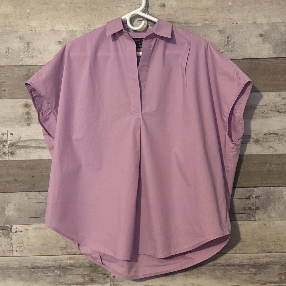 French Connection Popover Top - Lilac - Medium - Picture 3 of 9